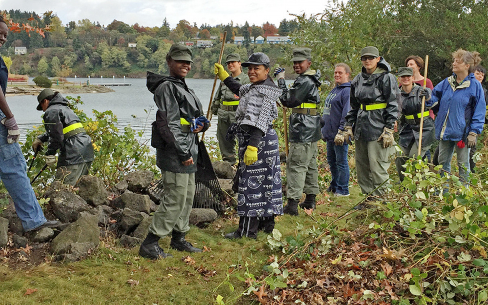 Youth Academy volunteer mentors help cadets find success